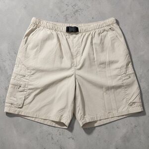 Columbia Men's Tan Elastic-Waist Cargo Shorts